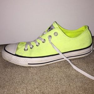 Neon Yellow Converse All Star Sneakers